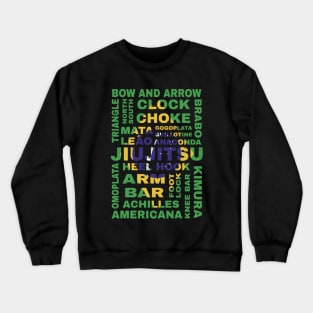 Guide to Jiu Jitsu Flag of Brazil Crewneck Sweatshirt